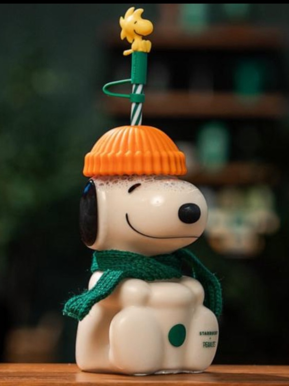 🆕 Starbucks x Peanuts Snoopy Glass Cold Cup 20oz Woodstock 2026